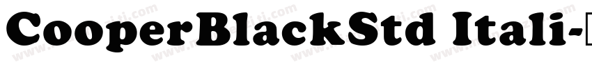 CooperBlackStd Itali字体转换